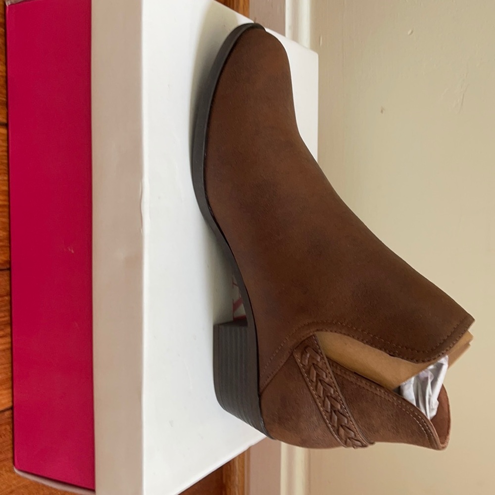 Brown booties Size 10